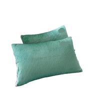 BFLCWSTD Fodere Cuscini Federe rettangolari semplici da 2 pezzi, una coppia, 48x74 cm, federe con cerniera for adulti, for letto o camera(Green)