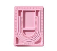 BFLCWSTD Tavoletta di Perline Bordo di Perline Floccato colorato for Bracciale, Collana, Vassoio, Strumenti misurazione for, Artigianato, for la creazione Gioielli Fai da Te(Pink)
