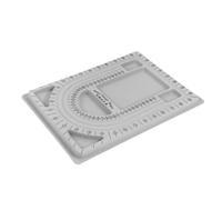 BFLCWSTD Tavoletta di Perline Pannello for Perline con Copertura Trasparente e 3 scanalature a U for Realizzare Gioielli, collane, Braccialetti, Organizer Artigianale Fai da Te(Without Clear Cover)