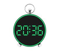 BFLKY Sveglia digitale contemporanea con display a LED da 4,4 pollici con display a LED e visualizzazione della data di temperatura dello schermo colorato