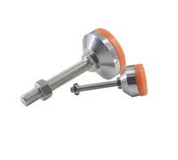 BFNDSSEOU Estensori for gambe for sedia in acciaio TPU | Livellamento di mobili di diverse dimensioni: piedini di livellamento regolabili(60xM16x100mm)