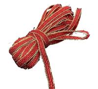 BFNDSSEOU Nastro di iuta | Multicolor 6 mm x 5 iarde: creazione, confezionamento e decorazione(Color 2)