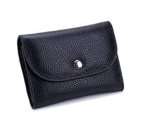 BFNDSSEOU Pu Leather Card And Coin Holder Leather Change Purse Card Wallet Black 11x7.5x2.5cm