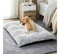 BFPETHOME Cuccia per cani di taglia grande, in peluche, soffice e accogliente, per dormire e alleviare l'ansia, lavabile, con fondo antiscivolo, per cani di taglia grande e media (36, 89 x 58,4 cm