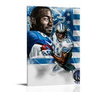 BFQMBKJUQ Calvin Johnson - Poster artistico decorativo, idea regalo, a prova di umidità, resistente allo sbiadimento, impermeabile, incrostazioni, decorazione per casa e negozio, 60 x 90 cm, con