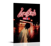 BFQMBKJUQ Don Toliver Love Sick, poster artistico decorativo, idea regalo, resistente all'umidità, resistente allo sbiadimento, impermeabile, decorazione per casa e negozio, 50 x 75 cm, con cornice