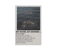 BFQMBKJUQ Loyle Carner - Poster decorativo con scritta in inglese "Not Waving But Drowning", a prova di umidità, resistente allo sbiadimento, impermeabile, per casa, negozio, 30 x 45 cm, senza cornice