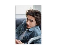 BFQMBKJUQ Timothée Chalamet, poster artistico decorativo, idea regalo, resistente all'umidità, resistente allo sbiadimento, impermeabile, per la casa e il negozio, 60 x 90 cm, senza cornice, stile