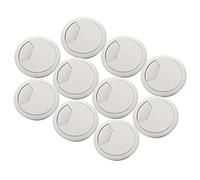 BFQTSNWNS Desk Cable Hole Covers,10 PCS Home Office Table Computer 60mm Cord Grommet Gray Cover 994