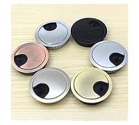 BFQTSNWNS Desk Cable Hole Covers,4Pcs Zinc Alloy Wire Cover Computer Grommet Table Outlet Port Surface Line Box Furniture Hardware 994(Chrome53 4pcs)