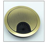 BFQTSNWNS Desk Cable Hole Covers,8pcs/Pack Computer Grommet Table Outlet Port Surface Line Box Zinc Alloy Wire Cover 994(Green Bronze)