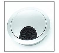 BFQTSNWNS Desk Cable Hole Covers,8pcs/Pack Computer Grommet Table Outlet Port Surface Line Box Zinc Alloy Wire Cover 994(Silver)