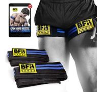 BFR Bands 2 fasce di controllo del flusso sanguigno per gambe, glutei e glutei, cinghie larghe 7,6 cm, doppie fasce di occlusione per palestra e sollevamento pesi per aiutare