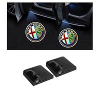 BFRDGE 2 Pezzi Lampada da Proiezione a LED per Auto, per Alfa Romeo 147 2001-2007 Proiettore Luce Portiera Auto, Auto Porta Luce Benvenuto Senza Fili