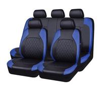 BFRDGE 9 Pezzi Set di Coprisedili in Pelle PU per Auto, per Ford Focus III Hatchback 2010-2014 Protezione Sedili Anteriori e Posteriori Coprisedile,D/Blue