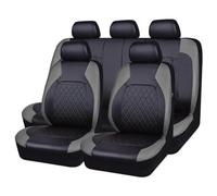 BFRDGE 9 Pezzi Set di Coprisedili in Pelle PU per Auto, per Ford Focus III Hatchback 2010-2014 Protezione Sedili Anteriori e Posteriori Coprisedile,B/Grey