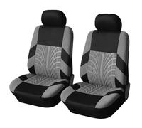 BFRDGE Auto Set Coprisedili per Fiat Panda 312 319 2012-2022 2023, Protezione Sedili Anteriori e Posteriori Confortevole Traspirante Coprisedile,B Grey