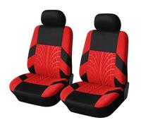 BFRDGE Auto Set Coprisedili per VW Caddy 2015-2020, Protezione Sedili Anteriori e Posteriori Confortevole Traspirante Coprisedile,E Red