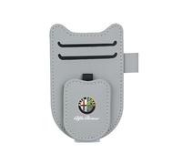 BFRDGE Supporto per Occhiali per Visiera Solare Auto, per Alfa Romeo 147 156 164 166 159 Mito Giulia Giulietta Stelvio Supporto per Occhiali da Sole Clip Visor Accessori,D