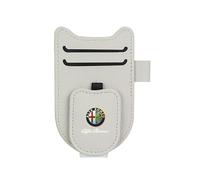 BFRDGE Supporto per Occhiali per Visiera Solare Auto, per Alfa Romeo 156 159 Mito Giulia Stelvio Giulietta Supporto per Occhiali da Sole Clip Visor Accessori,A