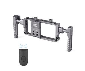 BFT-02B Gabbia per telefono a due maniglie 58-90 mm Nero/Grigio