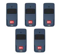 BFT MITTO COOL C2 (sostituisce MITTO 2B Ref: rcb02 r1) - Telecomando blu a 2 pulsanti per cancelli e porta del garage - 433,92 MHz - Codice girevole - U-Security (Blu Set di 5 telecomandi)