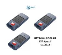 BFT MITTO COOL C4 KIT 3 pz telecomandi apricancello 4 canali, 433,92 MHz