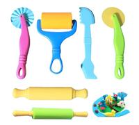 BFUZXY 6 Pezzi Accessori per Pasta Modellabile per Bambini,Creative Utensili Plastilina per Dido,Formine per Pongo,Starter Set per Bambini 3 Anni,Attrezzi Plastilina per Play Doh,Ragazze,Ragazzi