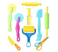 BFUZXY 9 Pezzi Accessori per Pasta Modellabile per Bambini,Creative Utensili Plastilina per Dido,Formine per Pongo,Starter Set per Bambini 3 Anni,Attrezzi Plastilina per Play Doh,Ragazze,Ragazzi