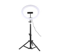 BFXXF Luci for selfie a LED da 26 cm con lampada for studio fotografico con clip for supporto for telefono con treppiede(Type A)