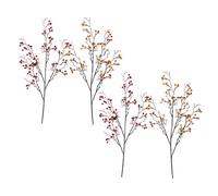 BFYDOAA 4 Pezzi Steli di Bacche di Piante Autunnali Steli Lunghi 78 Cm Rami Secchi di Bacche Finte per Vaso Alto, Festa di Raccolta Autunnale, Decorazione di Nozze