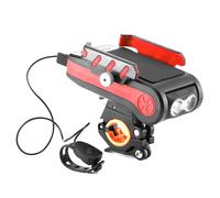 BG-2021 Bicycle Front Light 4 in 1 Porta cellulare Holder Horn Light Mountain Bi