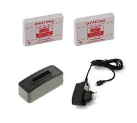 BG-akku24 2 pezzi batteria, caricatore e adattatore CA per Canon IXUS 90 is, IXUS 800 is, IXUS 850 is, IXUS 860 is, IXUS 870 is, IXUS 900 Ti, Powershot SX220 HS, PowerShot SX230 HS - NB-5L