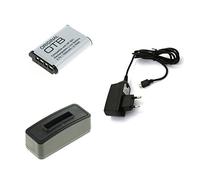 BG-akku24 batteria, caricatore e adattatore CA per Sony Cyber-Shot DSC-H400, DSC-HX50, DSC-HX50 V, DSC-HX60, DSC, DSC-HX60 V DSC-HX80, DSC-HX90, DSC-HX90 V, DSC-WX350, DSC DSC-WX500 - NP-BX1