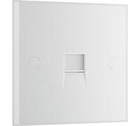 BG Electrical 9BTM/1-0J 1 Presa telefonica a Vite Bordo Quadrato, Bianco, Master Telephone Socket