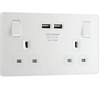 BG Electrical Evolve - Presa di corrente con 2 porte di ricarica USB