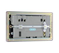 BG Electrical fbn22u3b Presa di alimentazione a ricarica rapida con due porte di ricarica USB, 13 A, nichel nero, 16,3 x 18 x 3,1 cm, fbn22u3b