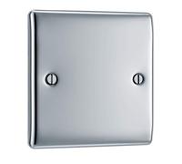 BG Electrical Nexus Piatto, Placche Elettriche, Polished Chrome