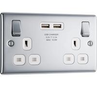 BG Electrical npc22u3w Presa di corrente a ricarica rapida a doppia