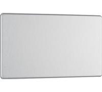 BG Electrical - Piastra vuota senza viti doppia