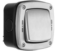 BG Electrical WPL12 IP66 - Interruttore singolo in acciaio inox spazzolato, resistente alle intemperie