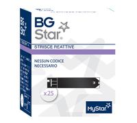 BG Star 25 Strisce Glicemia Monitoraggio Preciso Zuccheri