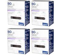 BG Star Strisce Reattive per Controllo Glicemia, 100 Strisce (4 Confezioni da 25), Misurazione Rapida in 5 Secondi, Compatibili con Misuratori BGStar e MyStar
