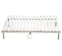 BISTECCHIERA GRATICOLA GRIGLIA INOX RACCOGLISUGO CON PIEDI APPOGGIO CM.50X36