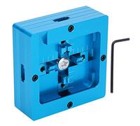 BGA Reballing Rework Station, Double Frame Template Stencil Welder Kits, 80 x 80mm, Aluminum Alloy Frame, Light and Durable, for BGA Chip Planting Ball, Maximum Size 50 x 50mm