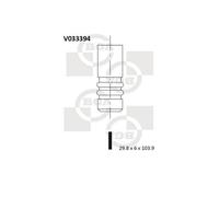 BGA V033394 Valvola di scarico Ø29,8mm 103,9mm per VW Golf IV Schrägheck (1J1)
