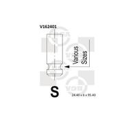 BGA V162401 Valvola di scarico Ø24,4mm 95,4mm per HYUNDAI TUCSON (JM)