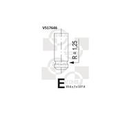 BGA V517646 Valvola di scarico per DACIA,RENAULT