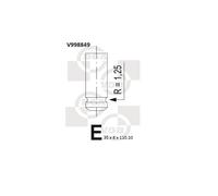 BGA V998849 Valvola di aspirazione per OPEL,RENAULT,VAUXHALL