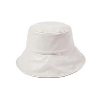 BGAZA Pescatore Cappello Femmina Autunno Spettacolo Viso Piccolo Nero Protezione Solare Coreana della Versione Coreana Invernale Selvaggio Cappello in Giacca Cappello(Creamy White)